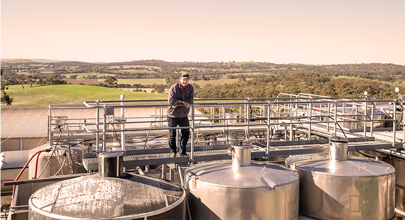 Matt on tank farm